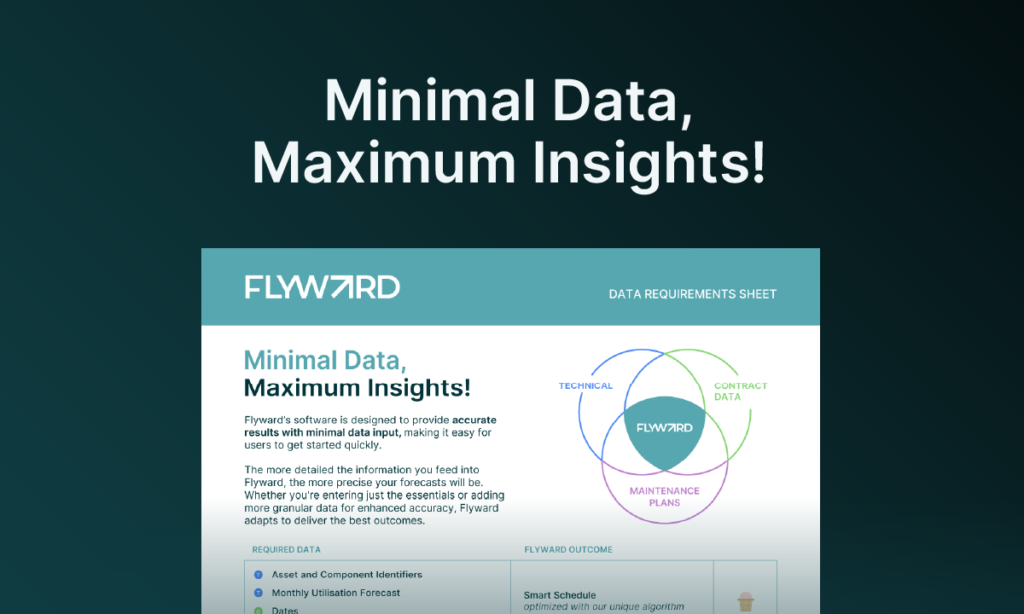 Maintenance Cash Flow Forecasting Data Requirements